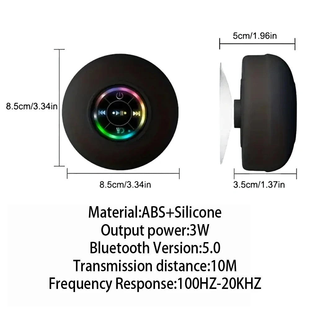 Bocina Bluetooth Portátil con Luz LED | Sonido Estéreo