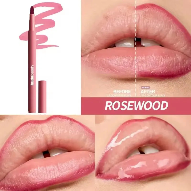 Matte Waterproof Lip Liner Pencil — Nude and Cherry