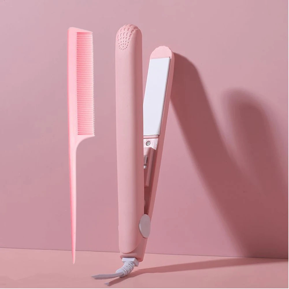 Pink Ceramic Hair Straightener — Professional Finish