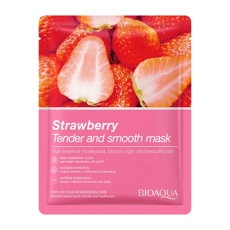 Fruit Sheet Face Masks — Blueberry, Cucumber and Pomegranate