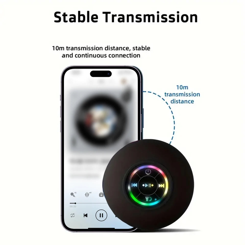 Bocina Bluetooth Portátil con Luz LED | Sonido Estéreo