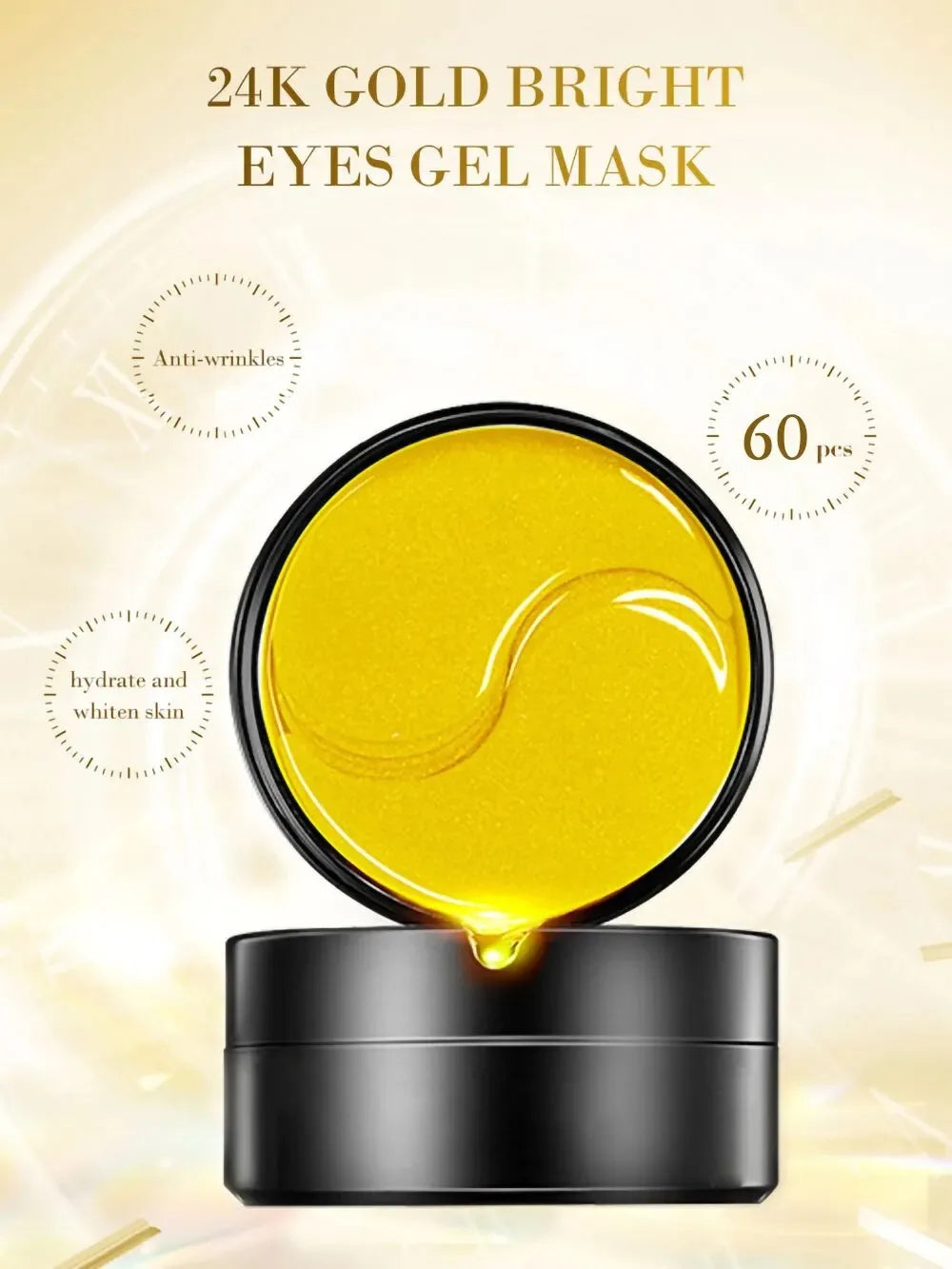 Golden Collagen Under-Eye Patches (60 pcs)