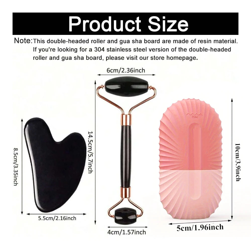 Rodillo Facial de Hielo + Gua Sha | Masaje y Cuidado Facial