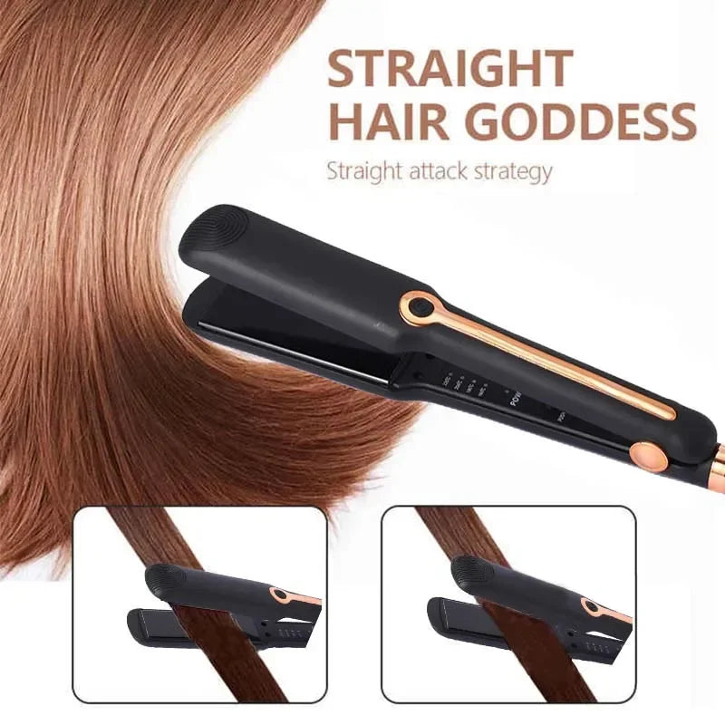 2-in-1 Hair Straightener and Curling Iron — Adjustable Temperature