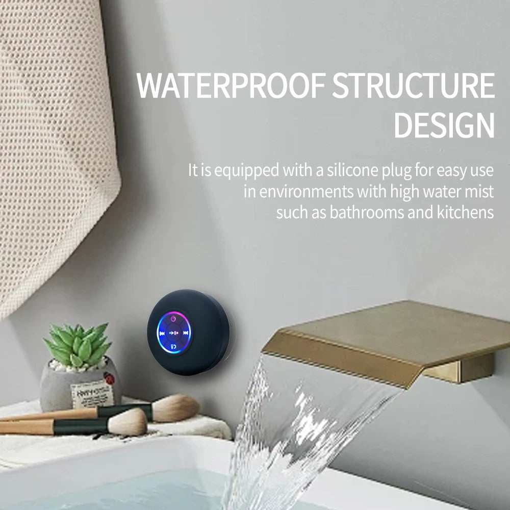 Bocina Bluetooth Portátil con Luz LED | Sonido Estéreo