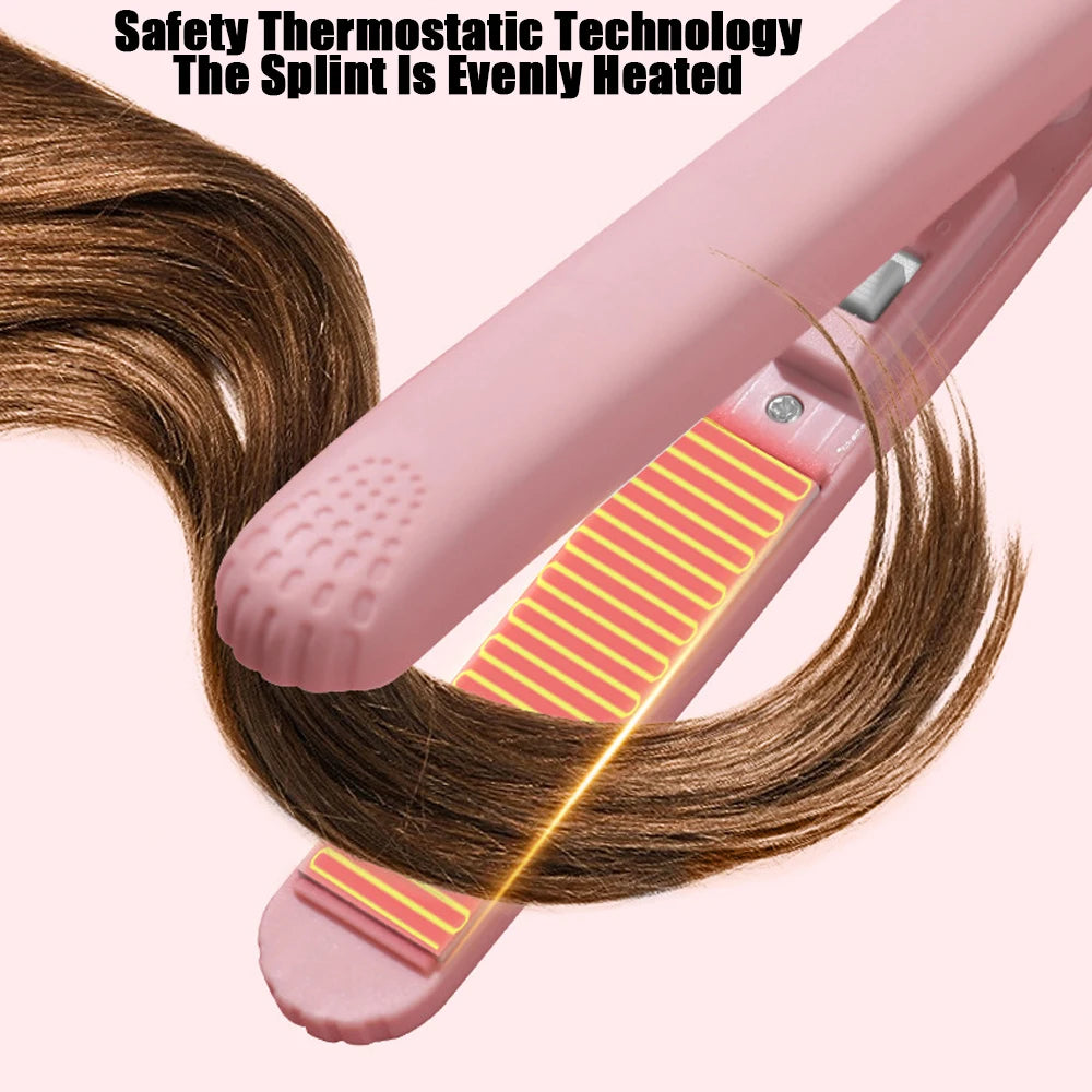 Pink Ceramic Hair Straightener — Professional Finish