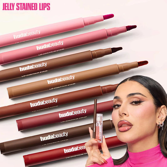 Matte Waterproof Lip Liner Pencil — Nude and Cherry