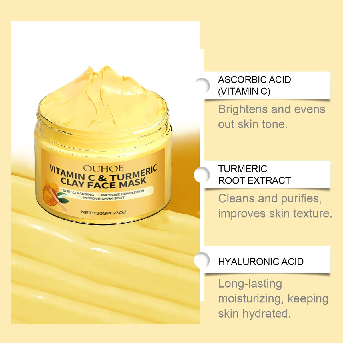 Vitamin C and Turmeric Exfoliating Facial Mask